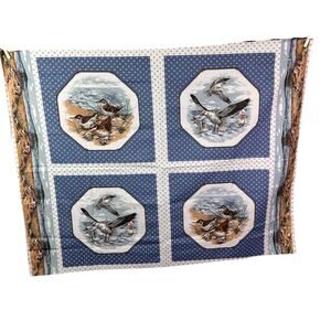 Shore birds fabric  blocks sewing beach chic 44x35" Cranston beach